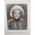 AUTOGRAPHED / SIGNED - BETTY WHITE  AND LETTER GOLDEN GIRLS