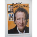 AUTOGRAPHED / SIGNED - GEOFFREY RUSH - PIRATES OF THE CARRABIAN
