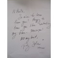 AUTOGRAPHED / SIGNED - P.J. SOLES - HALLOWEEN ACTOR AND LETTER A4 SIZE