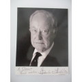 AUTOGRAPHED / SIGNED -  FRANK THORNTON  - BRITISH ACTOR BROADER THAN A POST CARD