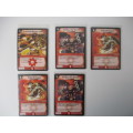 DUEL MASTERS - LOT OF 5 CARDS
