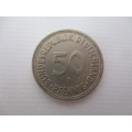 GERMANY - BUNDERSREPUBLIK DEUTSCHLAND  50 PFENNIG    1950