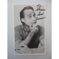 AUTOGRAPHED / SIGNED - SID CAESAR  - POST CARD SIZE