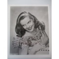 AUTOGRAPHED / SIGNED - RUTH TERRY -  VINTAGE ACTOR SINGER A4 SIZE