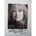 AUTOGRAPHED / SIGNED - JOANNA DAVID  AND LETTER