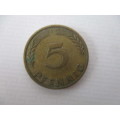 GERMANY -  10  AND 5 PFENNIG  - 1949 AND 10 PFENNIG  1950    3 COINS