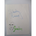 AUTOGRAPHED / SIGNED AND NOTE SHECKY GREENE COMEDIAN ACTOR A4 SIZE