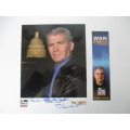 ATOGRAPHED / SIGNED - MILITARY VETORAN AND AUTHOR - OLIVER NORTH A4 SIZE