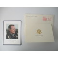 MEMORIAL CARD AND NOTE DEATH OF GEORGE H.W. BUSH 1924- 2018