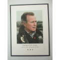 MEMORIAL CARD AND NOTE DEATH OF GEORGE H.W. BUSH 1924- 2018