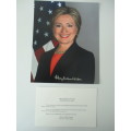 AUTOGRAPHED / SIGNED - HILLARY CLINTON  THE SECRETARY OF STATE A4 SIZE