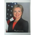 AUTOGRAPHED / SIGNED - HILLARY CLINTON  THE SECRETARY OF STATE A4 SIZE