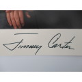 RARE PRINTED YOUNG PRESIDENT JIMMY CARTER AUTOGRAPH   A4 SIZE