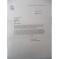 LETTER FROM THE EMBASSY OF THE USA OF AMERICA ON THE 11 SEP. BOMBINGS!!! TWIN TOWERS