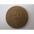 MOZAMBIQUE -  20 CENTAVOS   1961