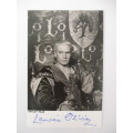 AUTOGRAPHED / SIGNED - SIR  LAURENCE OLIVIER AND EXTRA PHOTO SEE MORE
