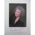 AUTOGRAPHED / SIGNED - MARGARET ATWOOD - AUTHOR AND BOOK PLATE