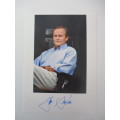 AUTOGRAPHED / SIGNED -  JOHN GRISHAM  -  AND THE FIRM LETTER  A4 SIZE