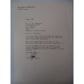 AUTOGRAPHED / SIGNED - DR. CARLOS A . HOFFMAN O. OF PANAMA SIGNED LETTER