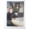 AUTOGRAPHED / SIGNED - CARLA LAEMMLE CARD AND SIGNED PHOTOGRAPH