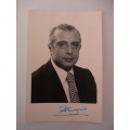 AUTOGRAPHED / SIGNED - PRESIDENT  OF CYPRUS -  SPYROS  KYPRIANOU