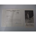 PRINTED AUTOGRAPH EBAY  - MILTON CATO PRIME MINISTER OF  WEST INDIES