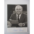 AUTOGRAPHED / SIGNED - DR. NORBERT BLUM GERMAN POLITICIAN