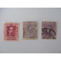 SPAIN - LOT OF  KING ALFONSO XIII USED PREVIOUSLY HINGED STAMPS