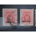 INDIA  INDIAN FEUDATORY STAMPS OVER PRINTS