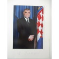 AUTOGRAPHED / SIGNED -  STJEPAN MESIC FORMER PRESIDENT OF CROATIA