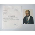 AUTOGRAPHED / SIGNED - DAWDA JAWARA PAST PRESIDENT OF GAMBIA