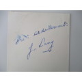 AUTOGRAPHED / SIGNED - JACK LANG FRENCH POLITICIAN