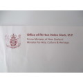 PRINTED AUTOGRAPH  - PRIME MINISTER OF NEW ZEALAND HELEN CLARK