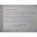 TWO PRINTED CHRISTMAS CARDS FROM PRESIDENT JACQUES CHIRAC AND MRS OF FRANCE