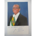 AUTOGRAPHED / SIGNED - JOAO FIGUEIREDO  - PRESIDENT OF BRASIL 1984 AND LETTER
