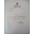 AUTOGRAPHED / SIGNED - JOAO FIGUEIREDO  - PRESIDENT OF BRASIL 1984 AND LETTER