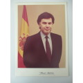 AUTOGRAPHED / SIGNED - FELIP GONZALEZ FORMER PRIME MINISTER OF SPAIN