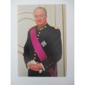 PHOTOGRAPH OF THE KING OF BELGIUM AND LETTER