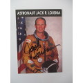 AUTOGRAPHED SIGNED - ASTRONAUT JACK R. LOUSMA APP. PLAYING CARD SIZE