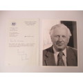 AUTOGRAPHED / SIGNED - JAMES PRIOR - SECRETARY OF STATE NORTHERN IIRELAND