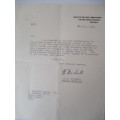 VINTAGE LETTER TO SIR ANTHONY EDEN FORMER PRIME MINISTER OF THE UK 1955