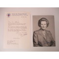 POSSIBLY PRINTED AUTOGRAPH MARGARET THATCHER FORMER PRIME MINISTER ENGLAND
