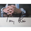 AUTOGRAPHED / SIGNED TONY BLAIR FORMER PRIME MINISTER OF ENGLAND