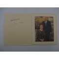 AUTOGRAPHED / SIGNED THANK YOU CARD OF LORD WILSON FORMER UK PRIME MINISTEROF ENGLAND