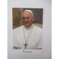 PRINTED AUTOGRAPH THE POPE FRANCIS AND LETTER