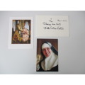 AUTOGRAPHED / SIGNED - MOTHER DELORES HART FIRST WAS AN ACTRESS AND  CHRISTMAS CARD
