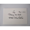 AUTOGRAPHED / SIGNED - MOTHER DELORES HART FIRST WAS AN ACTRESS AND  CHRISTMAS CARD