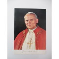PRINTED AUTOGRAPH POPE JOHN PAULL II