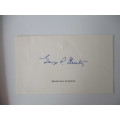 AUTOGRAPHED / SIGNED - GEORGE P. SHULTZ SECRETARY OF STATE