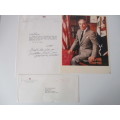 AUTOGRAPHED / SIGNED - SENATOR HAIG AND LETTER A4 SIZE